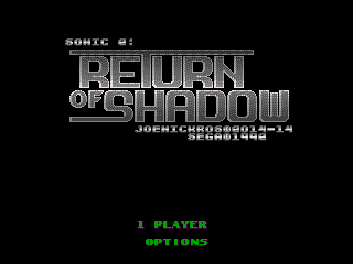 Sonic 2:  Return of Shadow